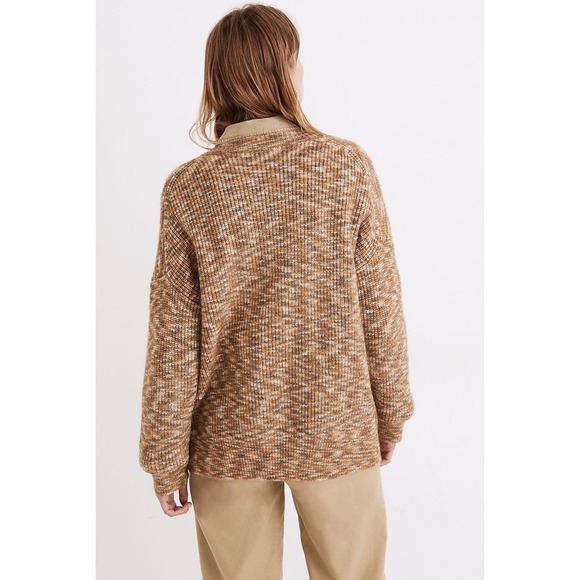 Madewell Space-Dyed Winstead Chunky Knit Cardigan Sweater - Picture 3 of 13